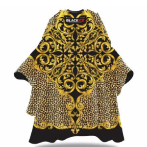 Black Ice "Baroque Leopard" Barber Cape (BVE009BAR)