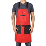 StyleCraft Apron Red/Black (SC315R)