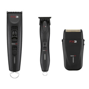 BaBylissPRO FX3 Black Clipper, Trimmer & Shaver Combo