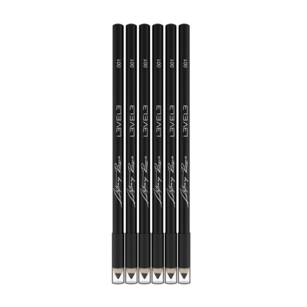 Level3 Liner Pencils 6pk Black