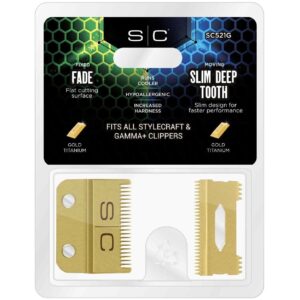 StyleCraft Clipper Fade & Cutting Blade Gold (SC521G)