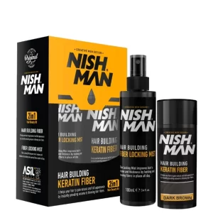 Nishman 2in1 Hair Building Fiber & Locking Mist