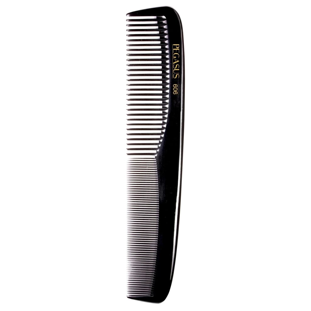 Pegasus Hard Rubber Comb (606) 7 1/2" Smooth/Round Large Cutting Comb