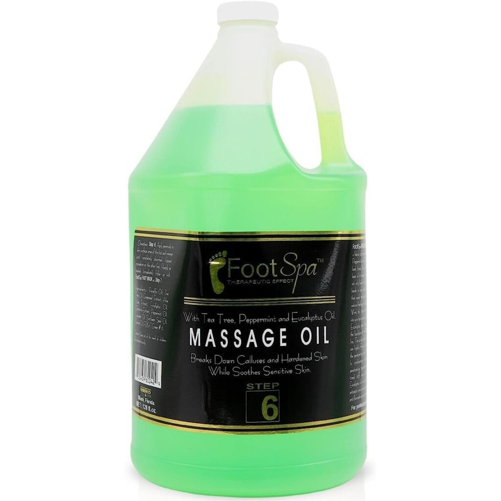 Foot Spa Massage Oil Mint, 1 Gallon